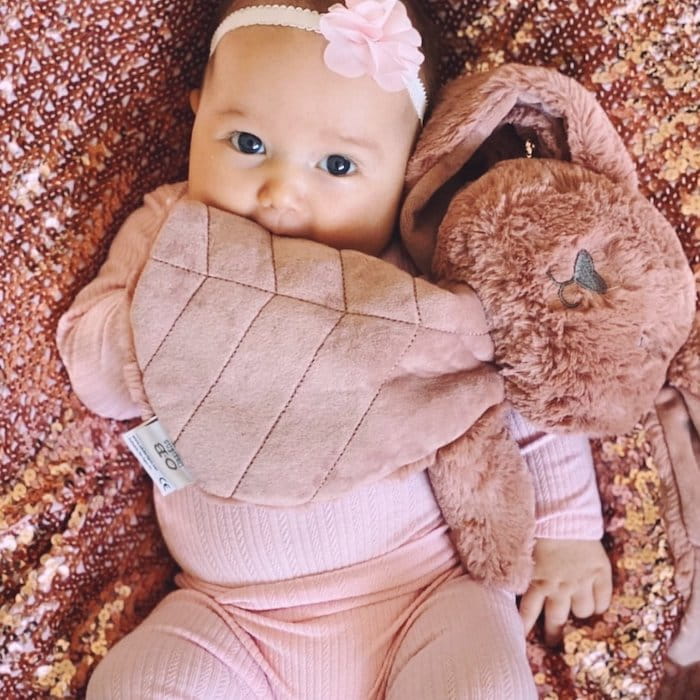 Doudou lapin rose