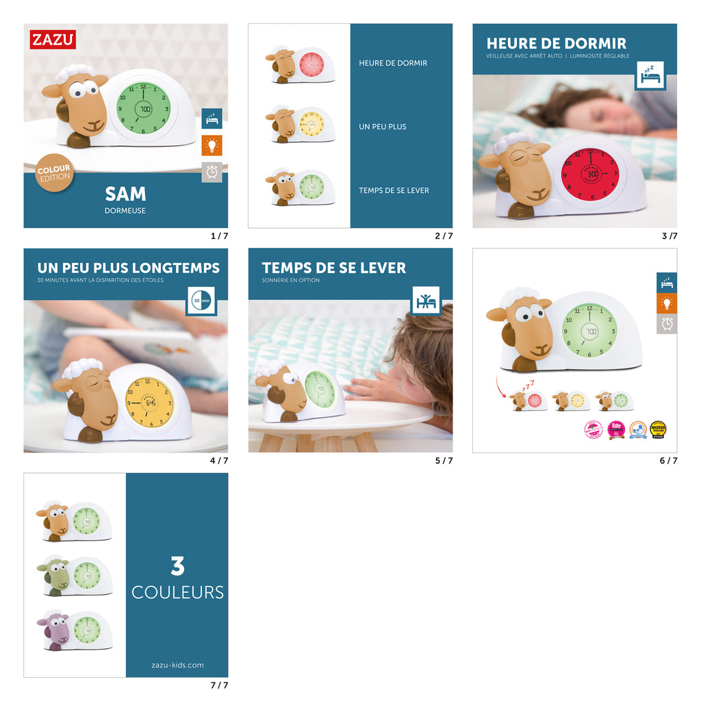 Mode d'emploi de l'accompagnateur de sommeil enfant veilleuse éducative Sam