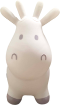Animal sauteur bébé Skippy en plastique avec oreilles couleur beige vu de face