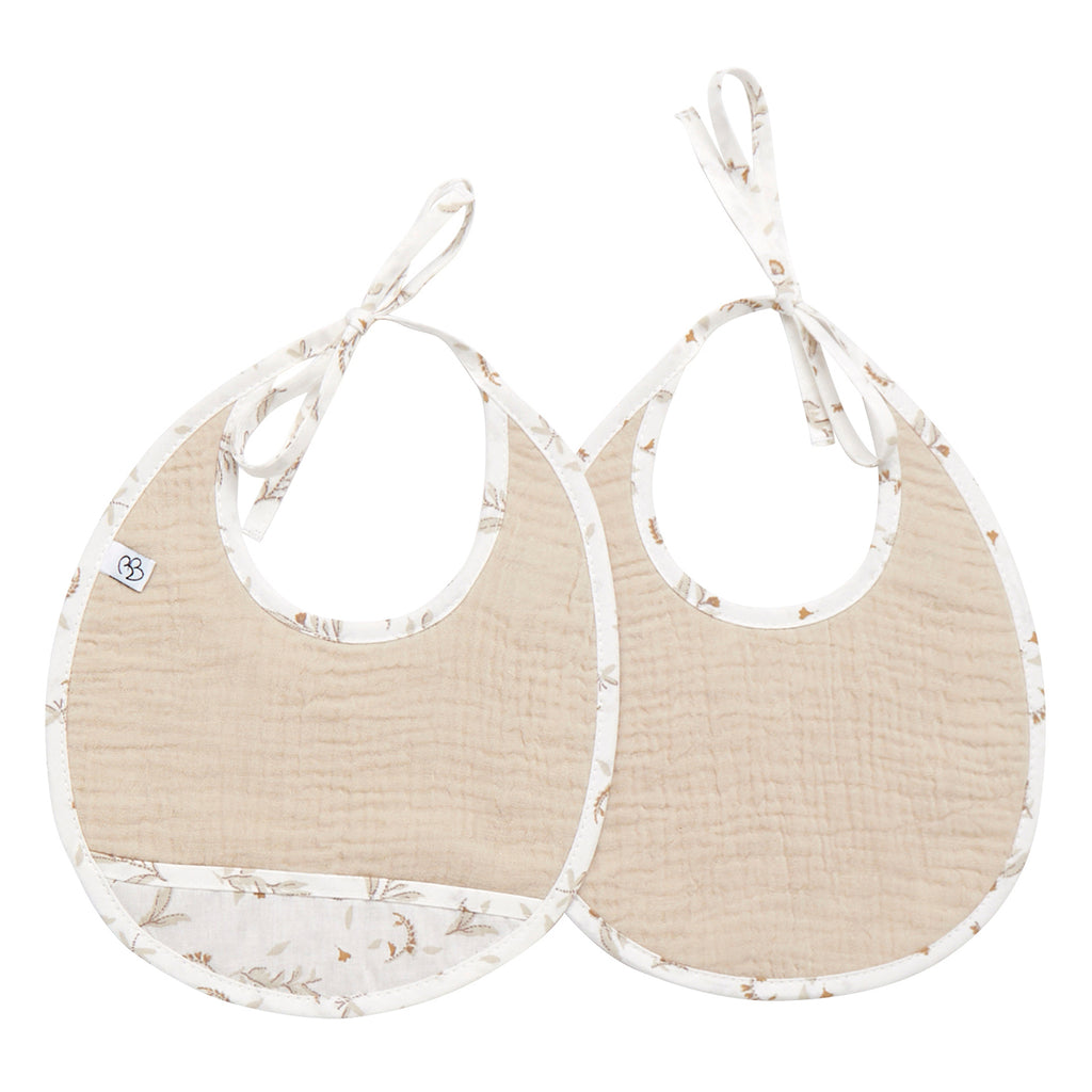 Lot de bavoirs naissance bébé en gaze de coton doux Daydream
