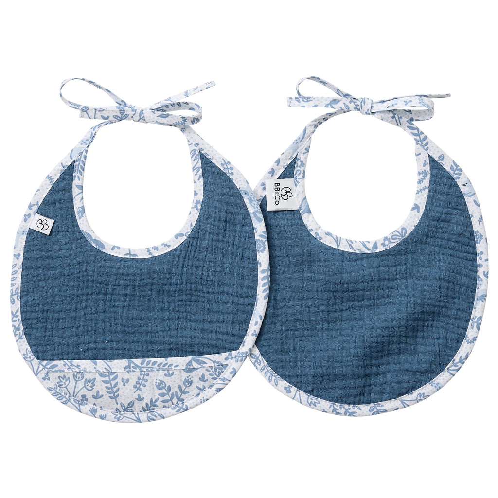 Lot de bavoirs naissance bébé en gaze de coton doux Forêt enchantée