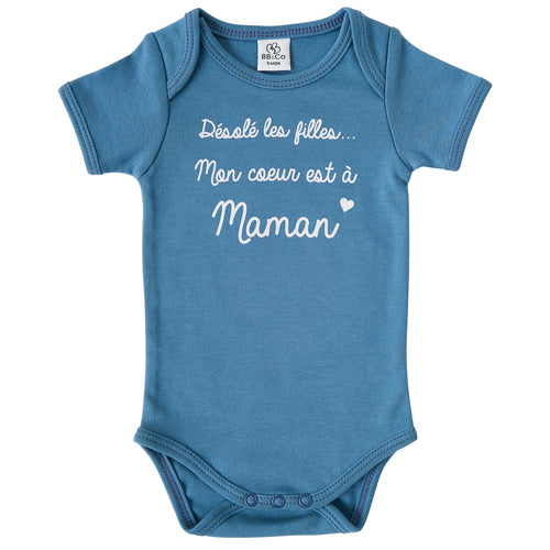 Body bébé avec message humour pour maman en coton
