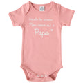 Body bébé avec message humour pour papa en coton