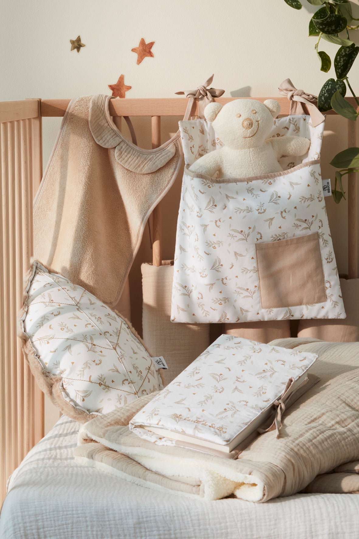 Univers bébé apaisant avec produits de la collection Daydream
