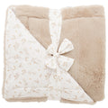 Couverture bébé luxe en fausse fourrure angora doublée coton