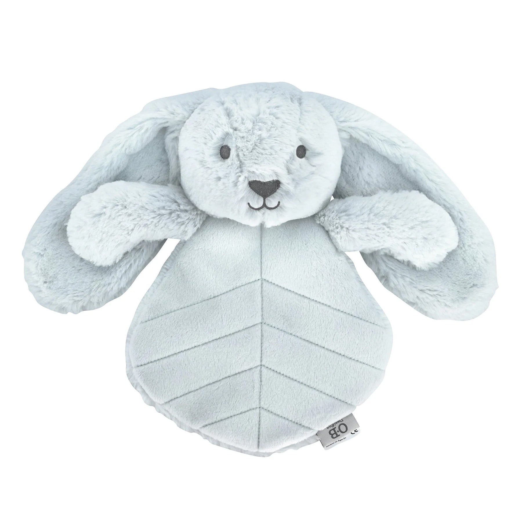 Doudou peluche bébé doux lapin bleu ciel en polyester