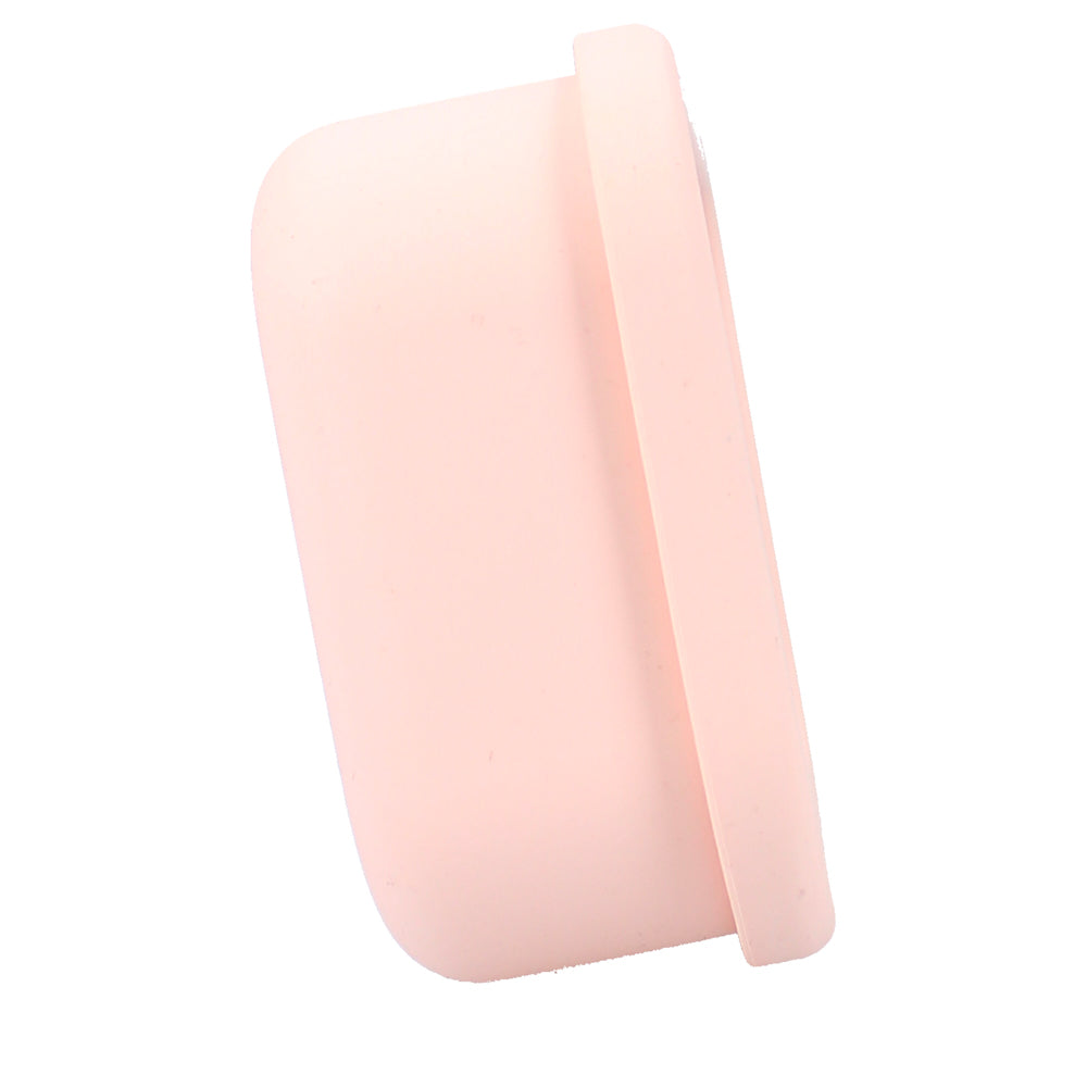 Lunch box bébé en silicone 700 ml avec compartiments motif cœur vue latérale