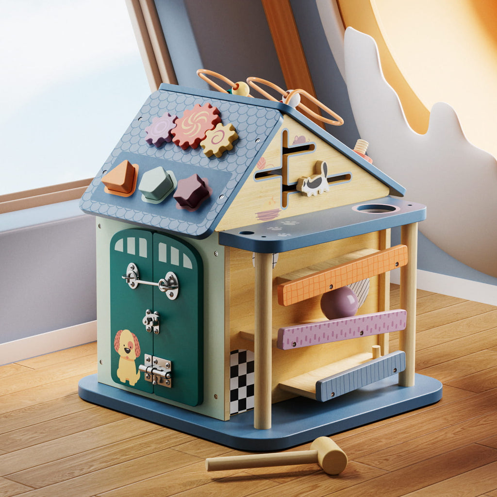 Maison d’activités bébé 12 en 1 éducative interactive