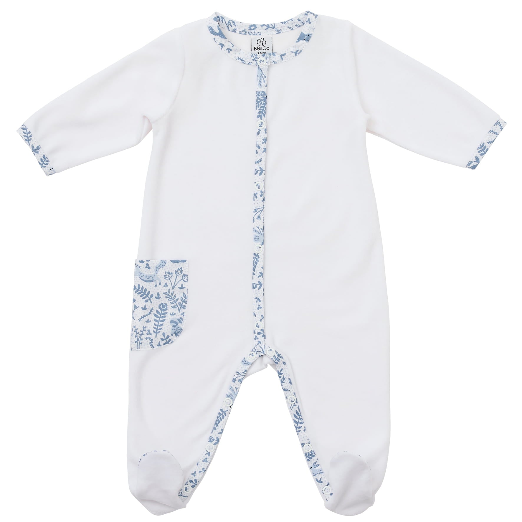 Pyjama dors-bien bébé en coton 100 pour nouveau-né Forêt  enchantée