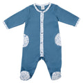 Pyjama dors-bien bébé en éponge doux pour nouveau-né Forêt enchantée