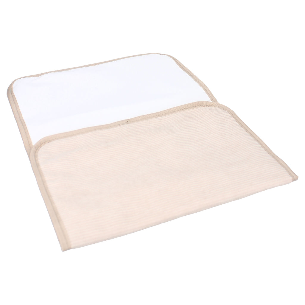 Matelas à langer en velours couleur sable
