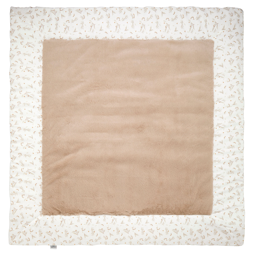 Tapis de jeu bébé réversible en coton et fausse fourrure Daydream verso